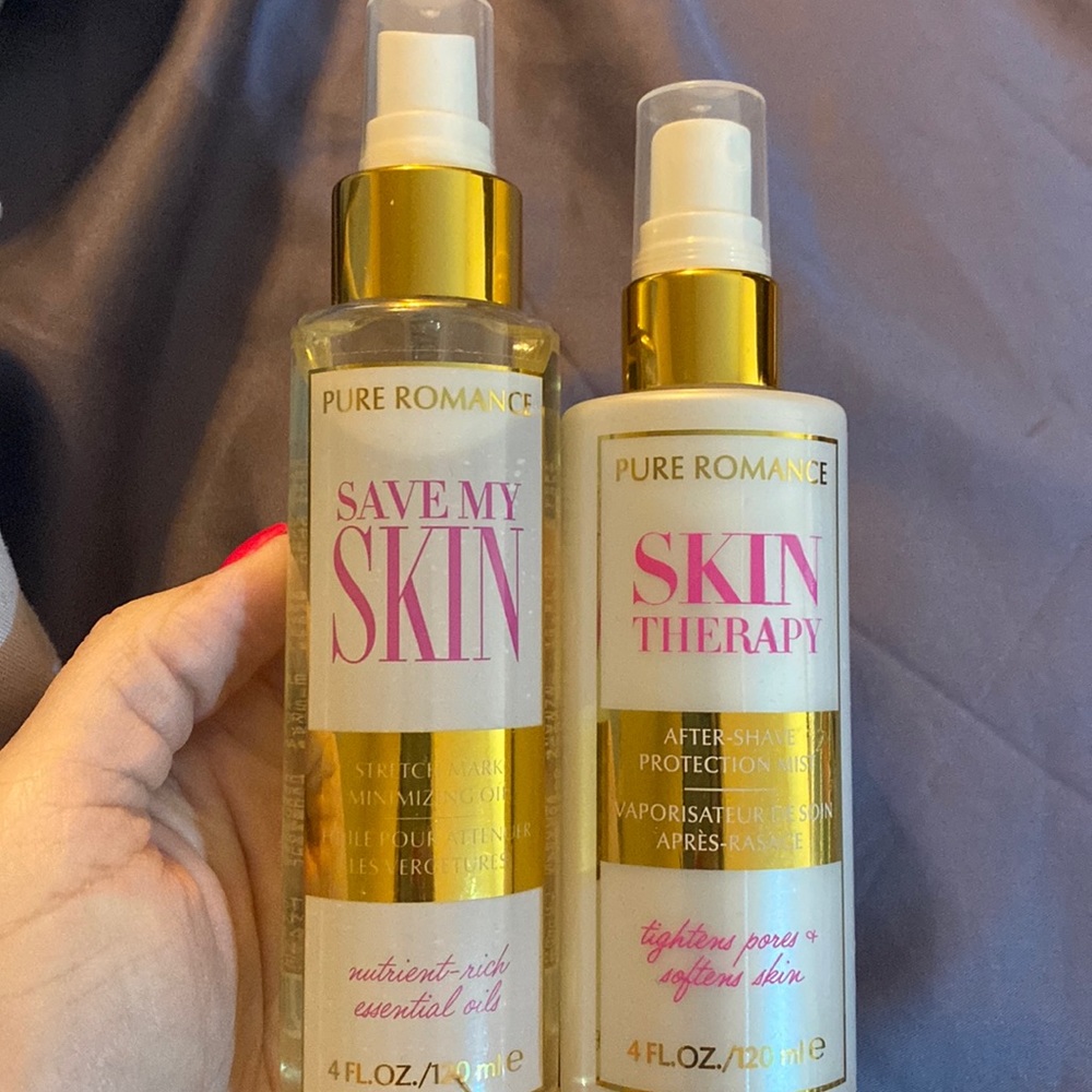 Stretch mark minimizing oil and after shave mist